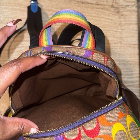 Coach Multicolor Signature Backpack - Picture 3 of 6